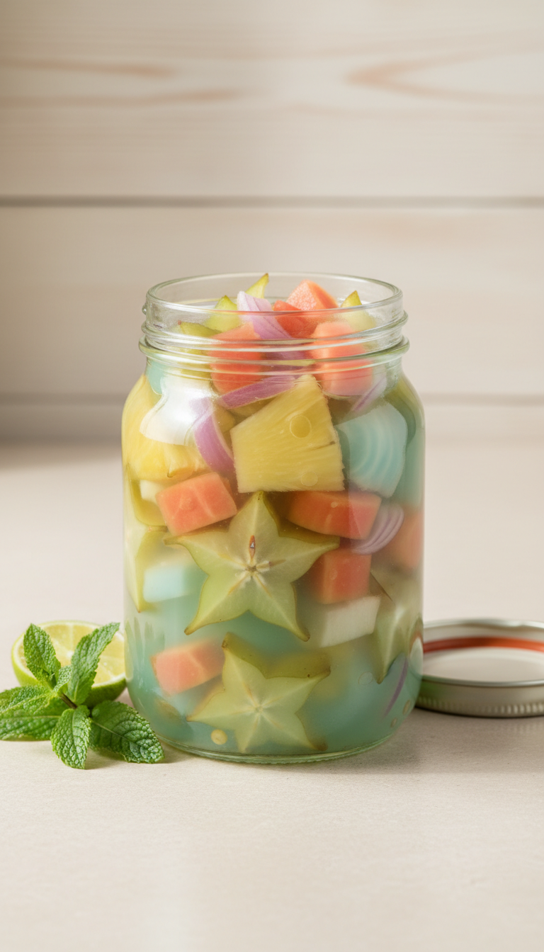 Tropical Pickled Vegetables Jar