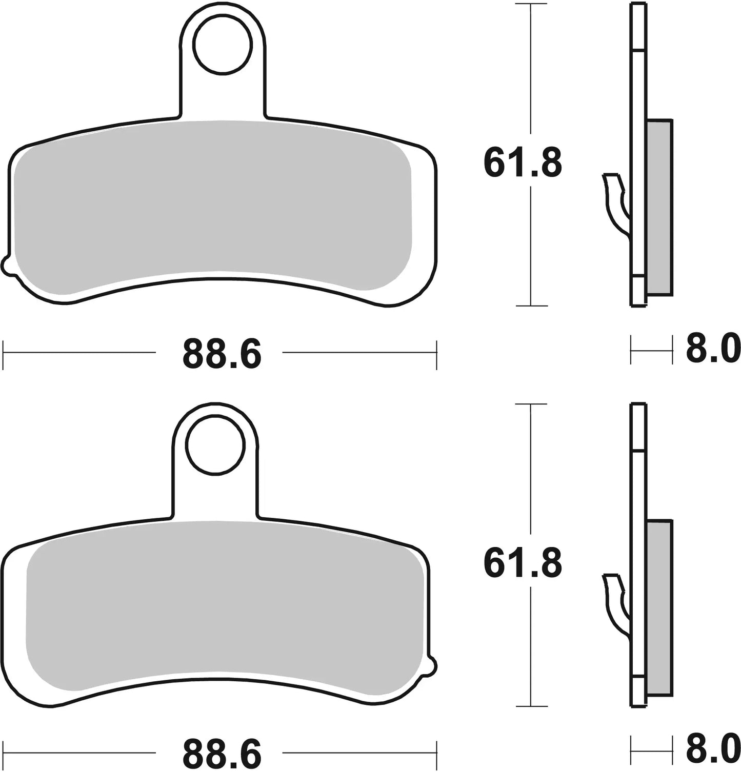 BREMBO 07HD15SA BRAKE PAD