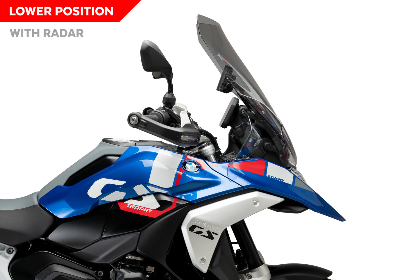 Puig touring plus windscreen for BMW R1300GS with RADAR #21795