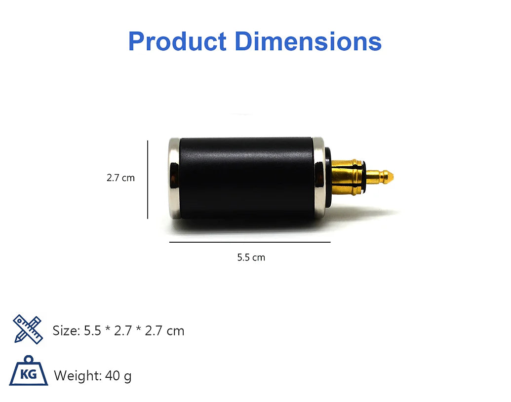 Cliff Top DIN (Hella) to 36W PD USB-C + QC 3.0 (STRAIGHT)