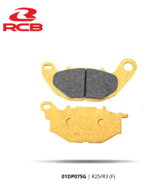 RCB S2-D2 GOLD SERIES BRAKE PAD (Yamaha R3) - 01DP075G (FRONT)