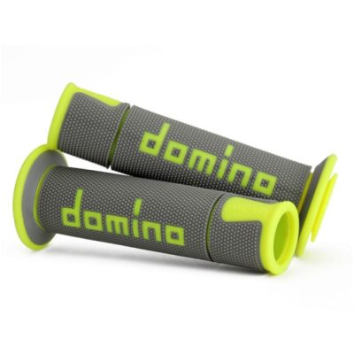 Domino Handlebar Grips Grey/Fluo Yellow – A45041C5052B7-0