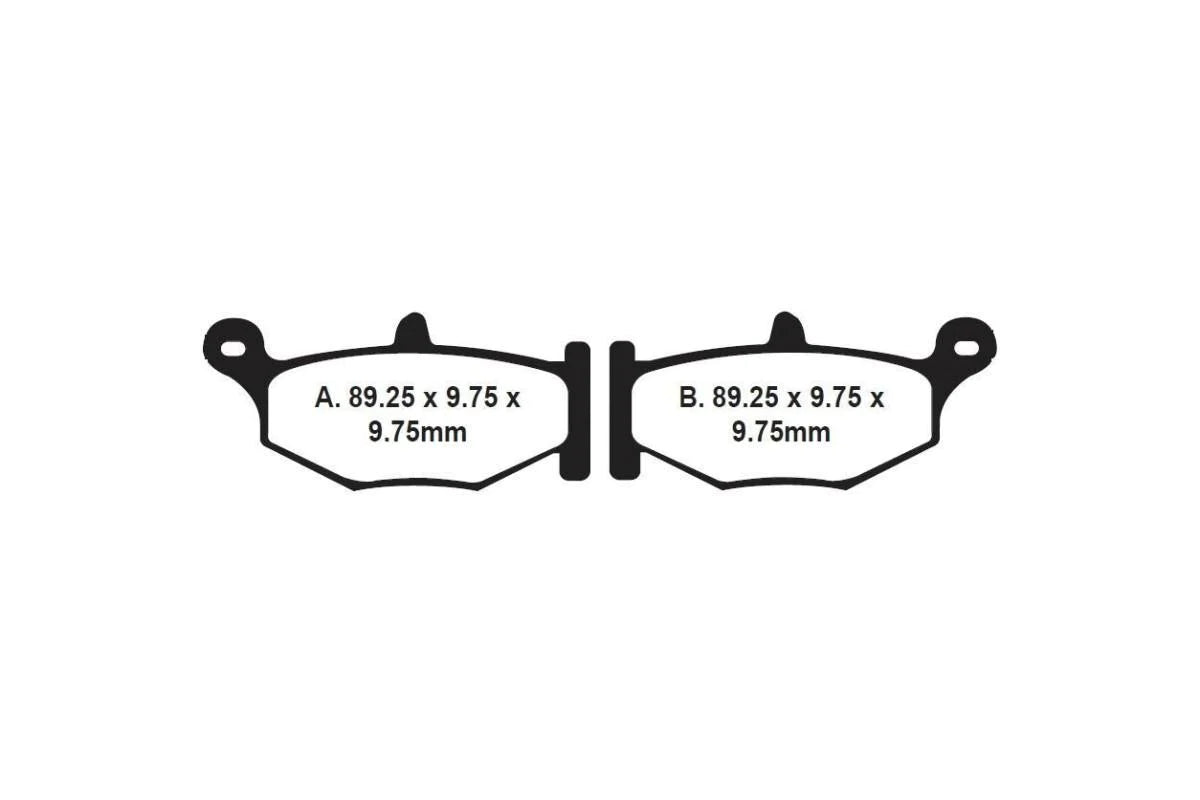 EBC BRAKES - FA419V SEMI SINTERED (REAR)