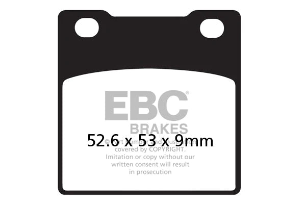 EBC BRAKES - FA063HH FULLY SINTERED (REAR)