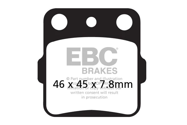 EBC BRAKES - FA084TT CARBON (REAR)