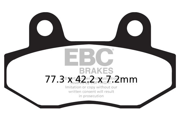 EBC BRAKES - FA086/2HH FULLY SINTERED (REAR)