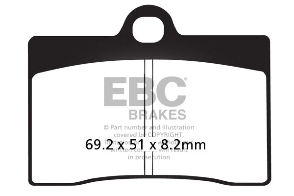 EBC BRAKES - FA095HH FULLY SINTERED (FRONT)