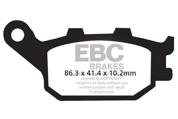 EBC BRAKES - FA174HH FULLY SINTERED (REAR)