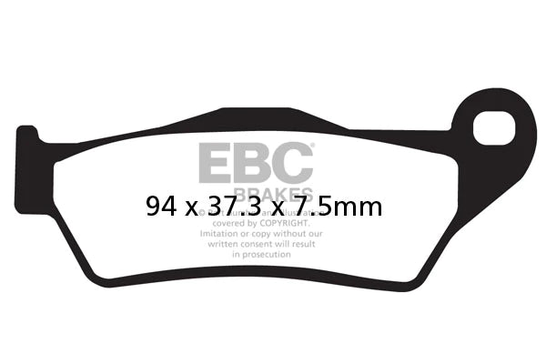 EBC BRAKES - FA181HH FULLY SINTERED (FRONT)