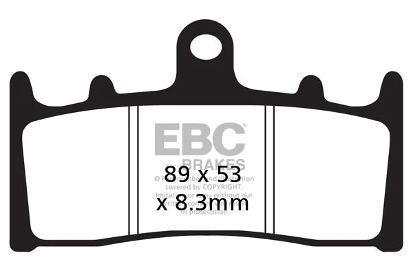 EBC BRAKES - FA188HH FULLY SINTERED (FRONT)