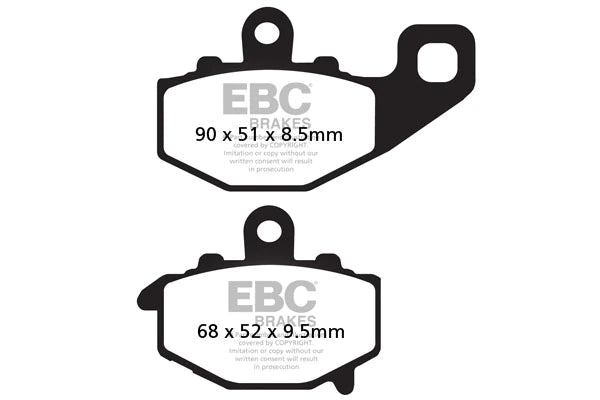 EBC BRAKES - FA192HH FULLY SINTERED (REAR)