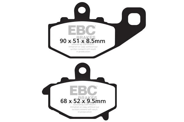 EBC BRAKES - FA192V SEMI SINTERED (REAR)