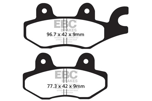EBC BRAKES - FA197 ORGANIC (REAR)