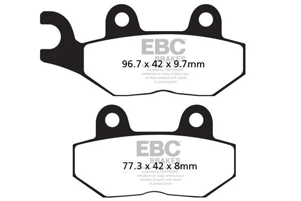 EBC BRAKES - FA214/2HH FULLY SINTERED (REAR)