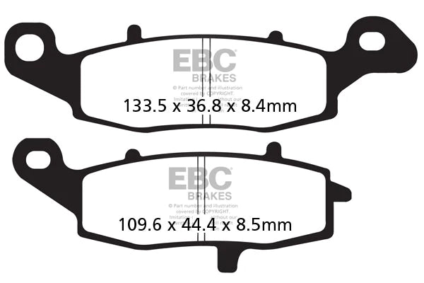 EBC BRAKES - FA229HH + FA231HH FULLY SINTERED (FRONT)