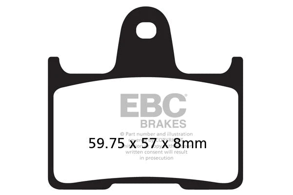 EBC BRAKES - EPFA254HH FULLY SINTERED (REAR)