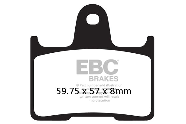 EBC BRAKES - FA254HH FULLY SINTERED (REAR)