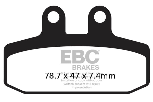 EBC BRAKES - FA256HH FULLY SINTERED (REAR)