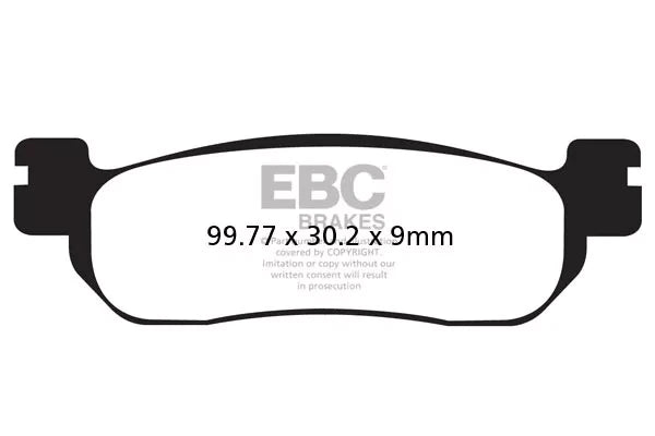 EBC BRAKES - FA275HH FULLY SINTERED (1 SET FRONT)
