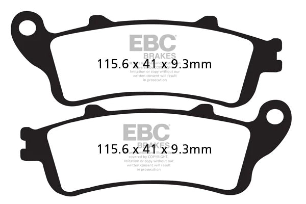 EBC BRAKES - FA281HH FULLY SINTERED (FRONT)