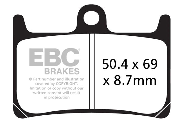 EBC BRAKES - FA380HH FULLY SINTERED (2 SET FRONT)