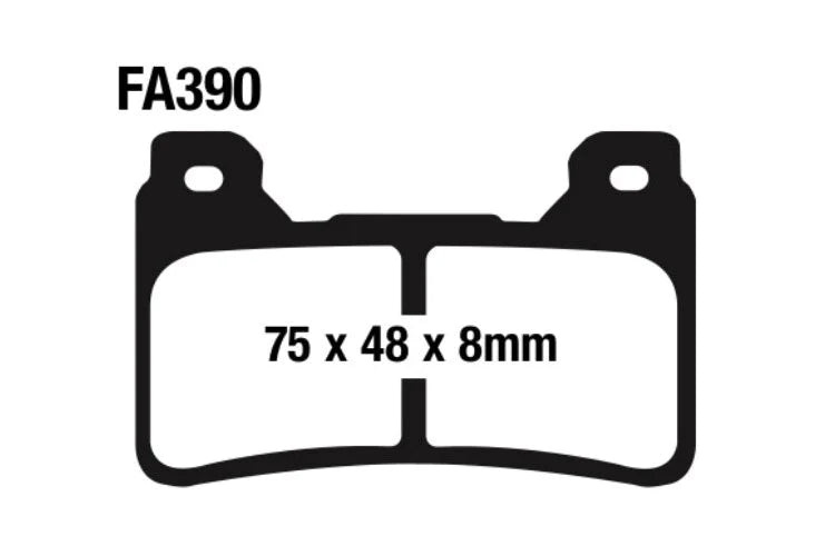 EBC BRAKES - FA390HH FULLY SINTERED (2 SET FRONT)