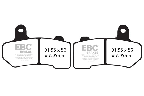 EBC BRAKES - FA409HH FULLY SINTERED (FRONT)