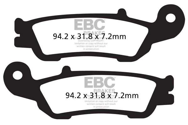 EBC BRAKES - FA450TT CARBON (FRONT)