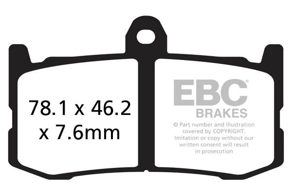 EBC BRAKES - FA491HH FULLY SINTERED (FRONT)
