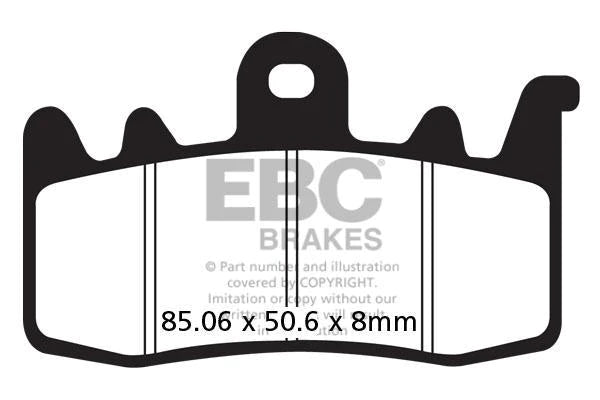 EBC BRAKES - FA630V SEMI SINTERED (1 SET FRONT)