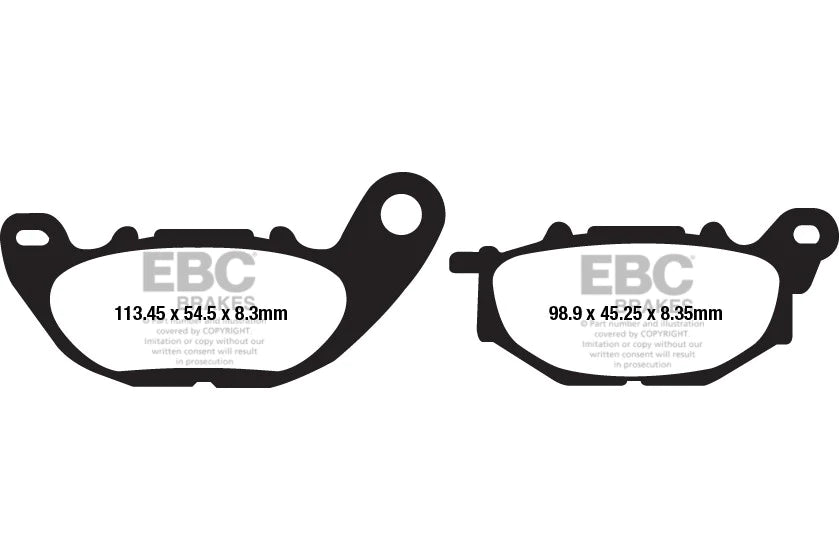EBC BRAKES - FA663HH FULLY SINTERED (FRONT)