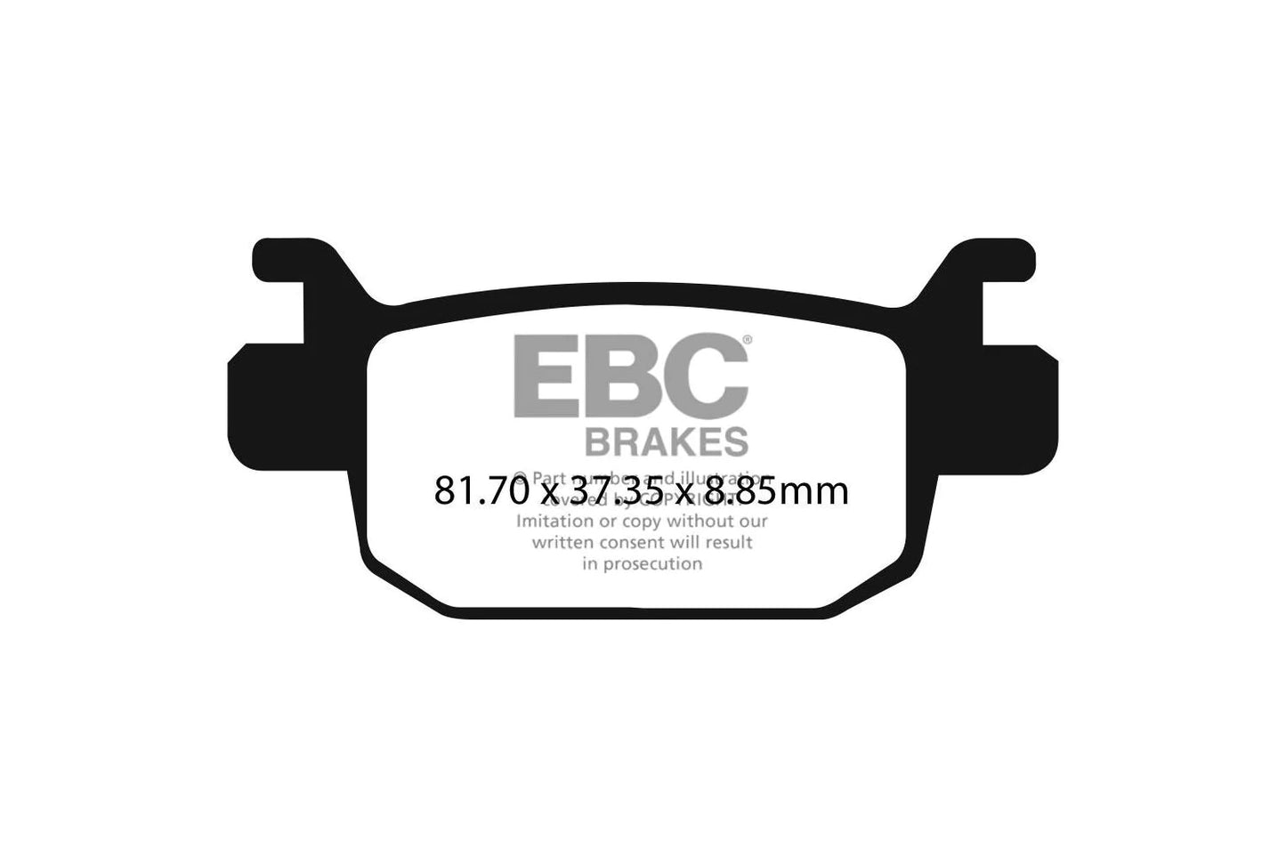EBC BRAKES - 698V SEMI SINTERED (REAR)
