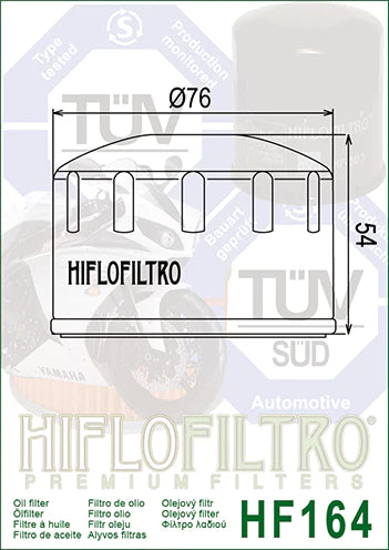 OIL FILTER 164 - HIFLO (Pre-order)