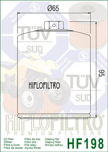 OIL FILTER 198 - HIFLO (Pre-order)
