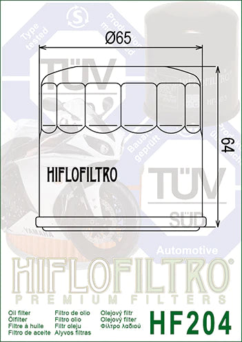 OIL FILTER 204 - HIFLO (STD)