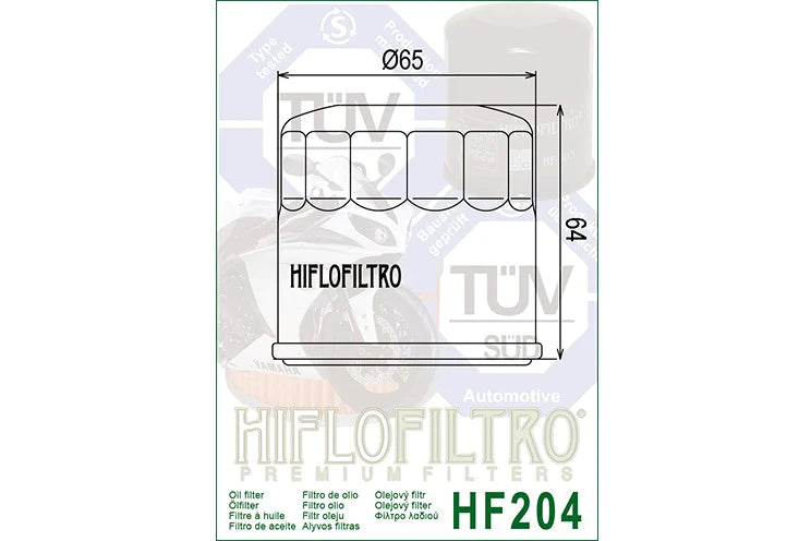 OIL FILTER 204 - HIFLO (RACE)
