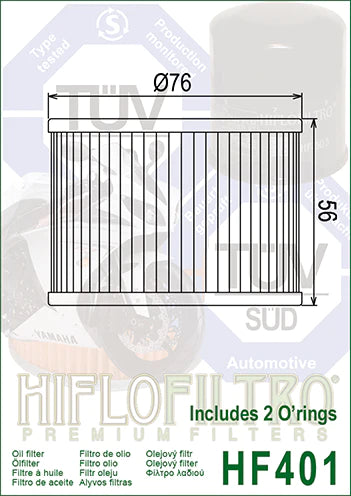 OIL FILTER 401 - HIFLO