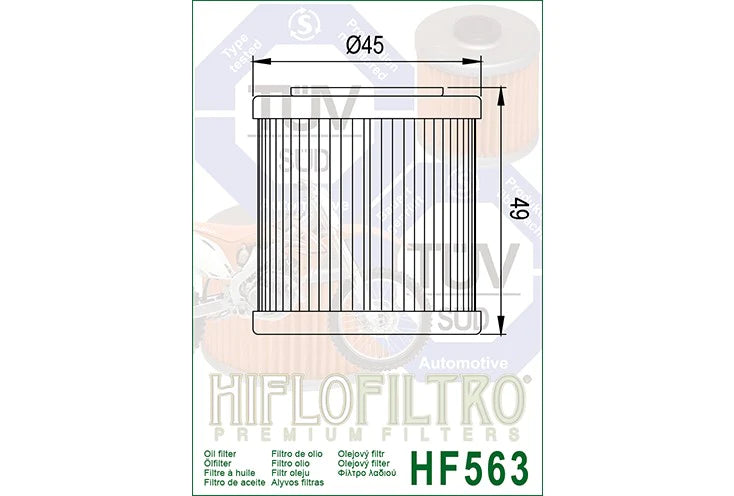 OIL FILTER 563 - HIFLO