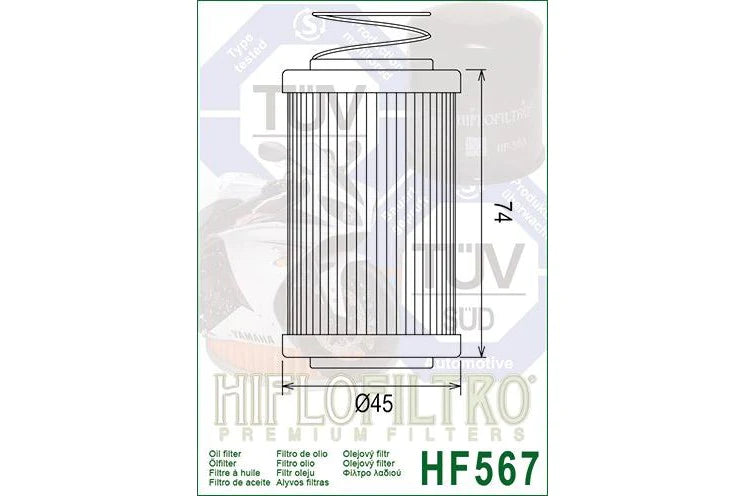 OIL FILTER 567 - HIFLO (STD)