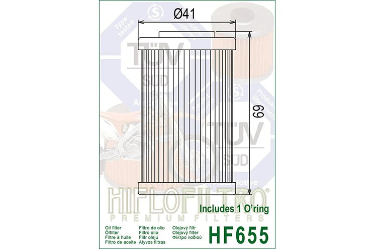 OIL FILTER 655 - HIFLO (STD)