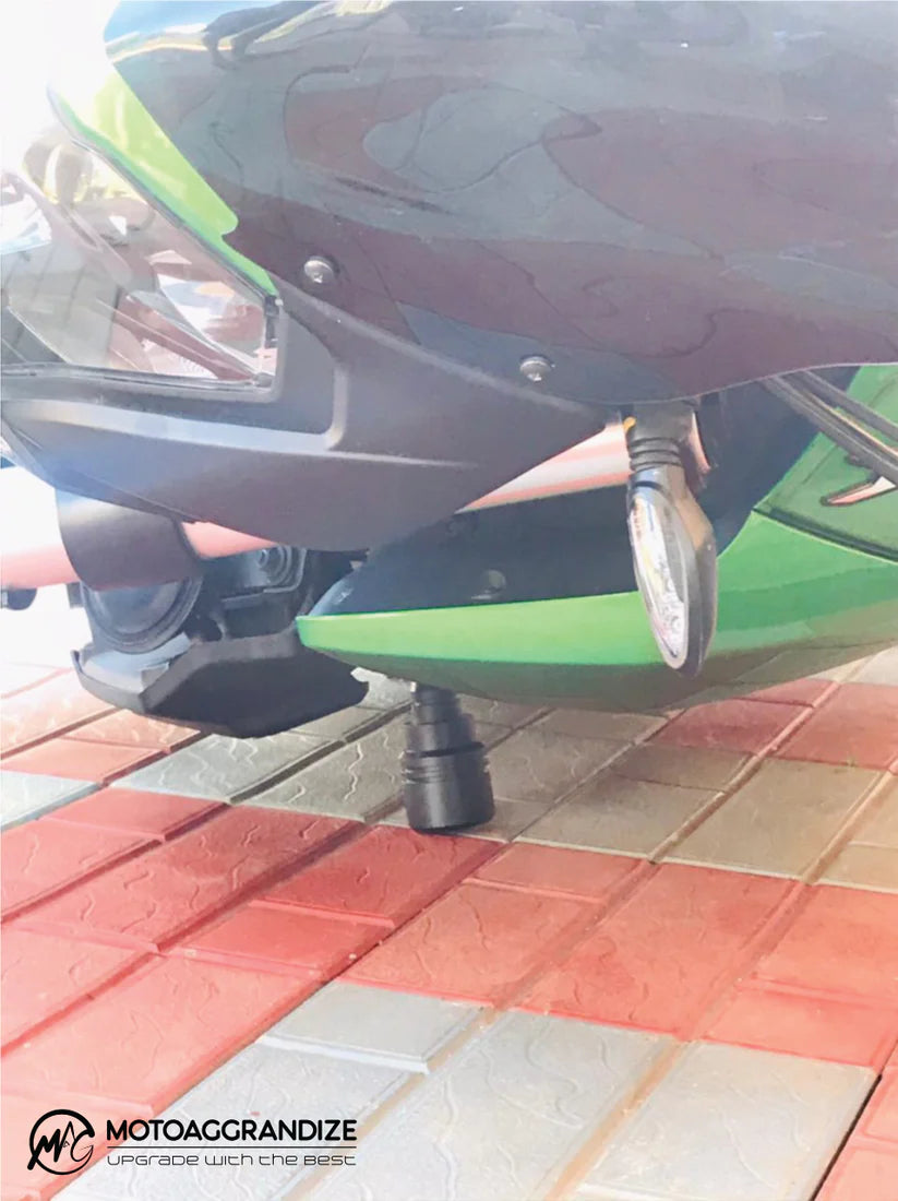 Motoaggrandize Frame sliders | Crash Protectors for Bajaj Dominar 250 | 400 (2016 - 2018)
