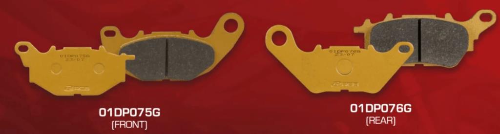 RCB S2-D2 GOLD SERIES BRAKE PAD (Yamaha R3) - 01DP076G (REAR)