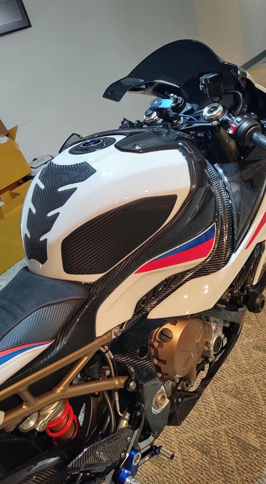 Rubba Tech BMW S1000RR Ergonomics Tank Pad
