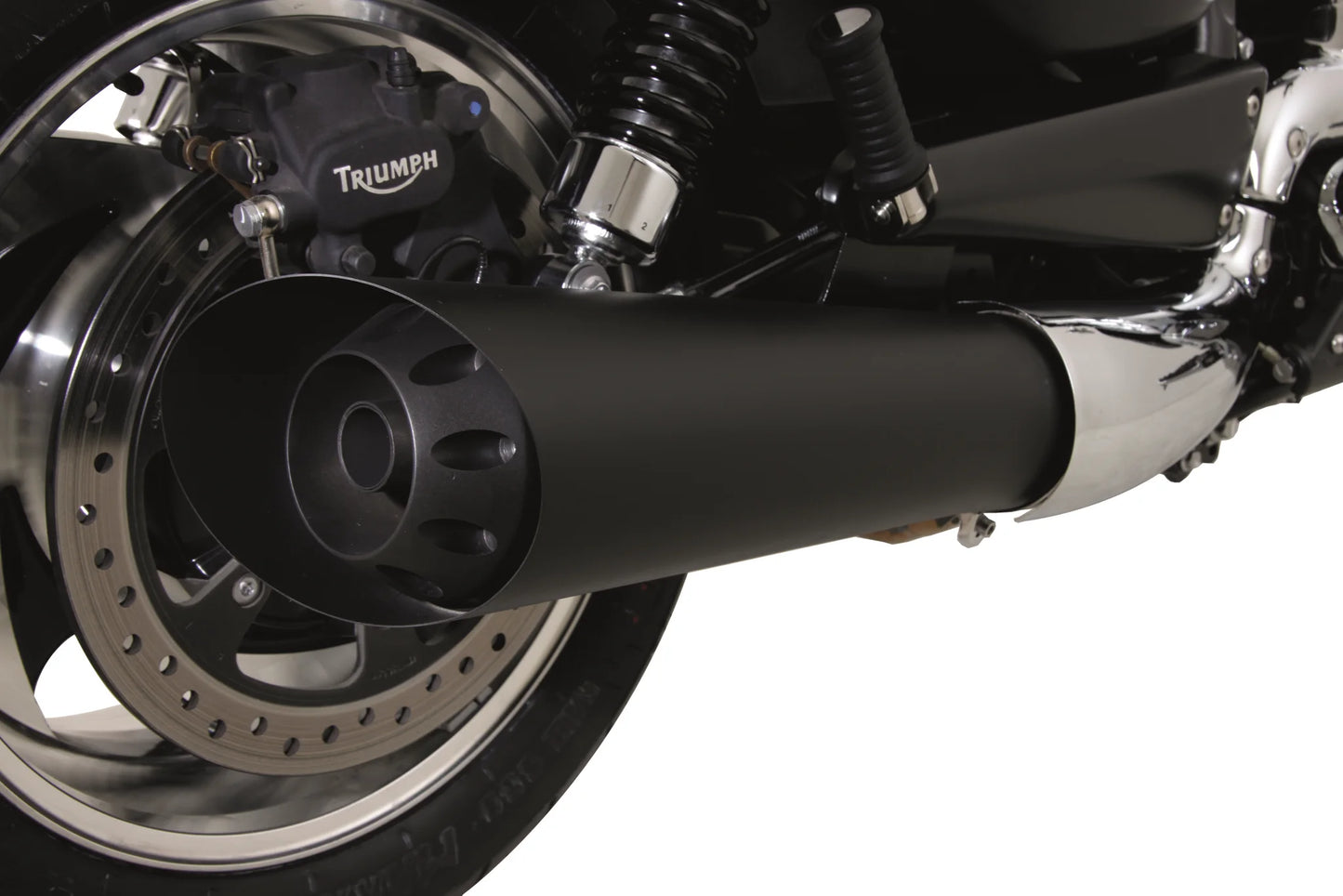 REMUS TRIUMPH ROCKET III ROADSTER - SLIP ON WITH ALUMINIUM BLACK END CAPS