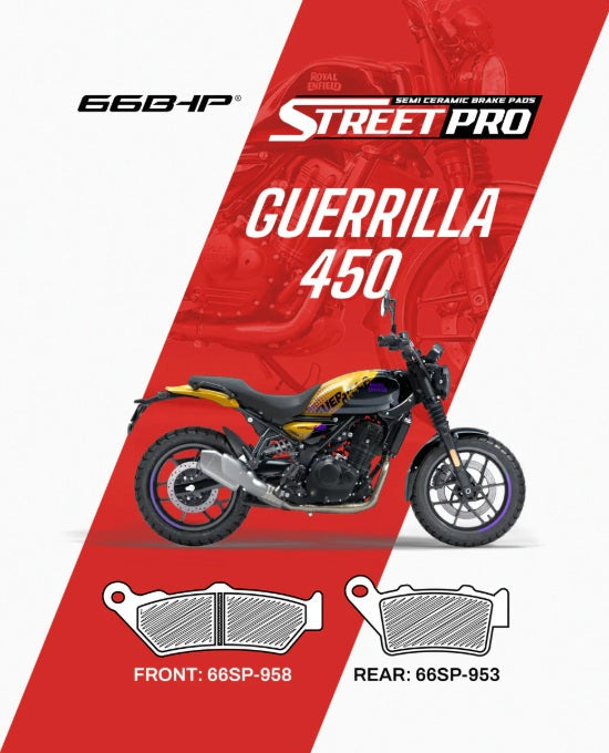 66Bhp Street Pro Semi-Ceramic Brake Pads Guerilla 450