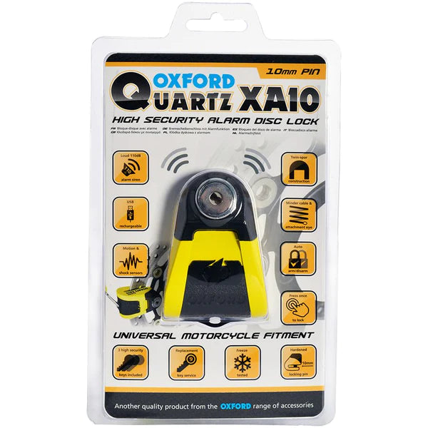 Oxford Quartz Xalo XA10 Alarm Disc Lock (10mm)