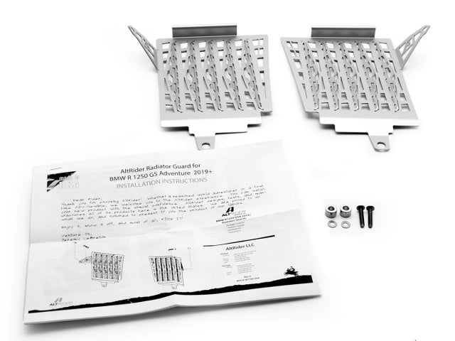 AltRider Radiator Guard for the BMW R 1250 GS Adventure Water Cooled - Silver