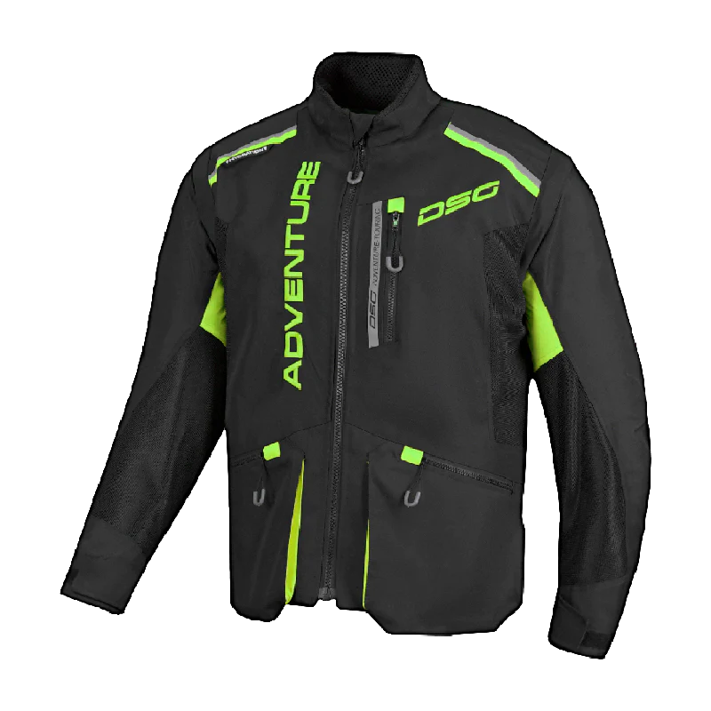 DSG Adv Riding Jacket Black Yellow Fluo