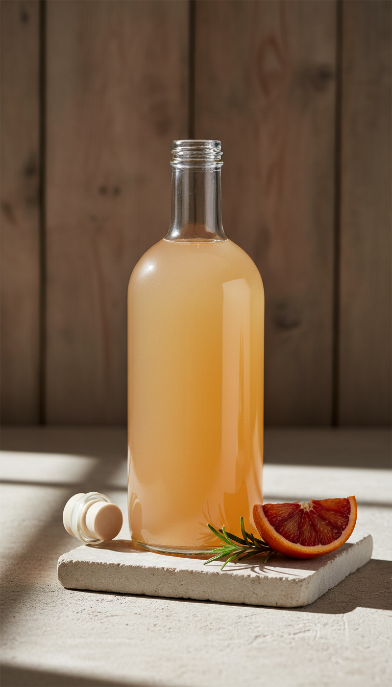 Citrus & Herb Fruit Syrup Bottle