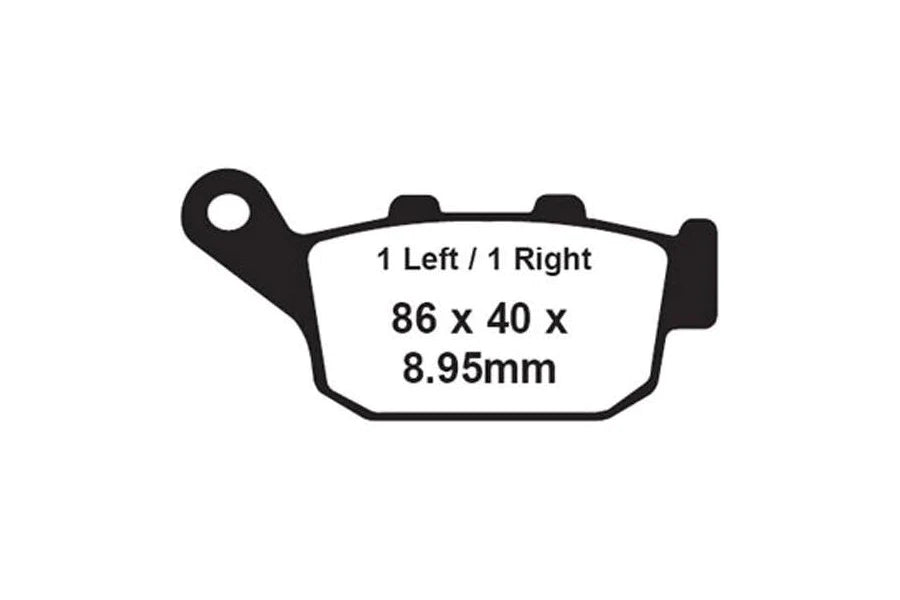 EBC BRAKES - FA496HH FULLY SINTERED (REAR)